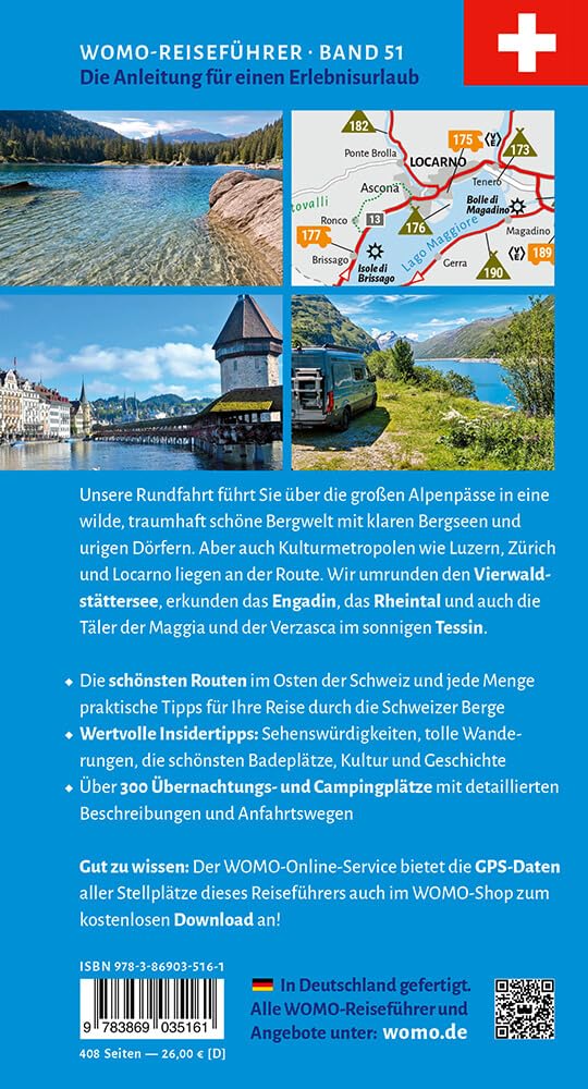 Entdeckertouren mit dem Wohnmobil Schweiz Der Osten (Womo-Reihe, Band 51)