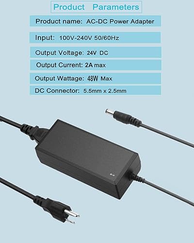 Transformador de conmutación de fuente de alimentación de 24 V 3 Amp Adaptador de CA 100V-240V AC a DC 24Volt 3A 1.5A 1A Adaptador de alimentación