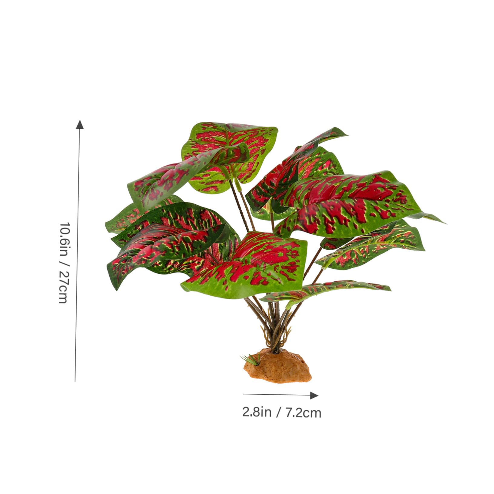 CORHAD Decorative Aquarium Plant Reptile Fake Plant for Long-Lasting Pet Habitat