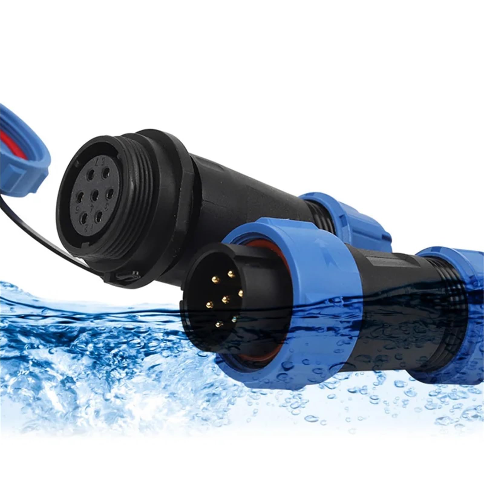 SP21 Connettore elettrico tipo attracco 2 pin-12 pin cavo di alimentazione cavo di alimentazione aviazione 1 pz (SP21-5D)