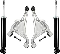 Vista 190 de Detroit Axle - Kit de brazos de control inferiores delanteros para Dodge Dart 2013, 2014, 2015, 2016, 2 brazos de control inferiores con ensamblaje
