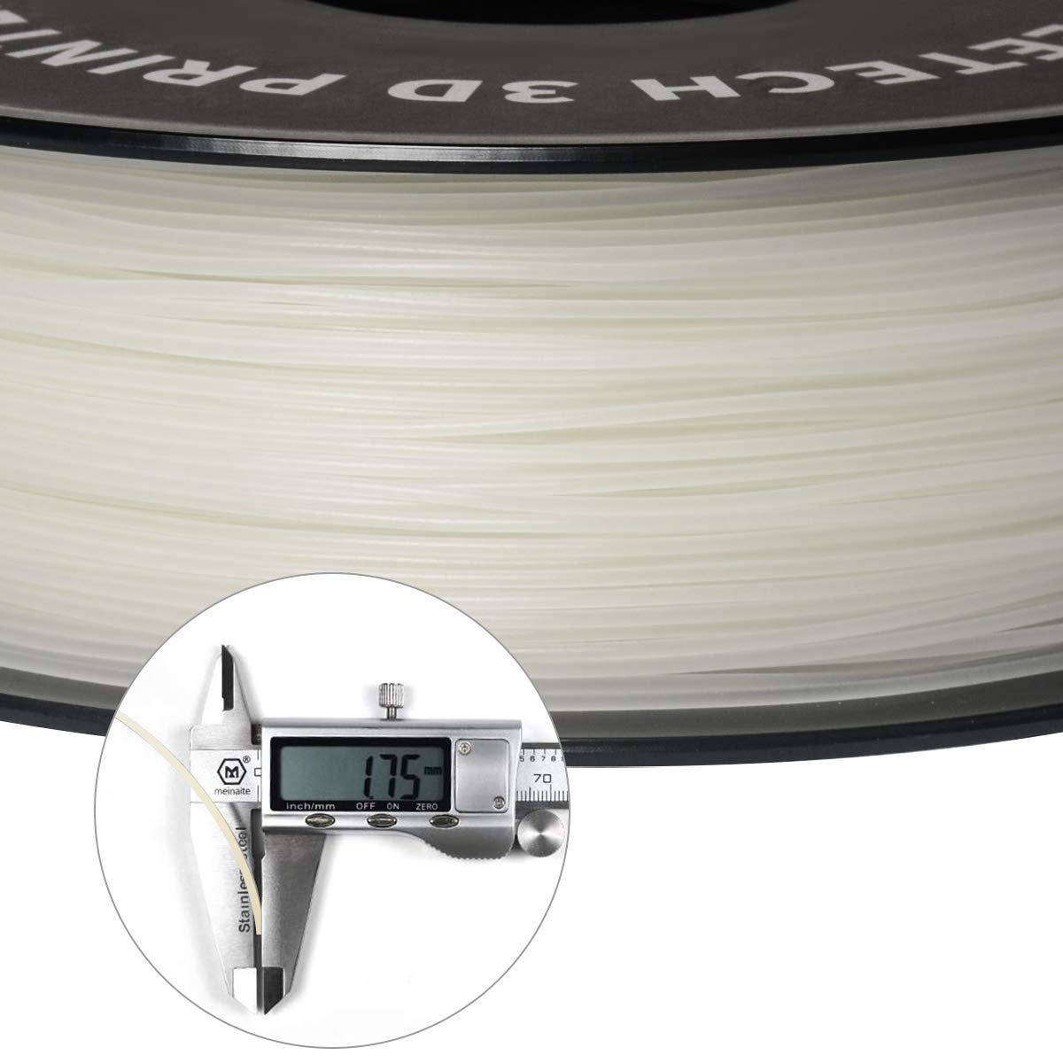 Filamento PLA 1,75 mm Blu Chiaro Glow In the Dark, Fluorescenza Blu In Assenza di luce, GEEETECH Stampante 3D Filamento PLA 1 kg bobina