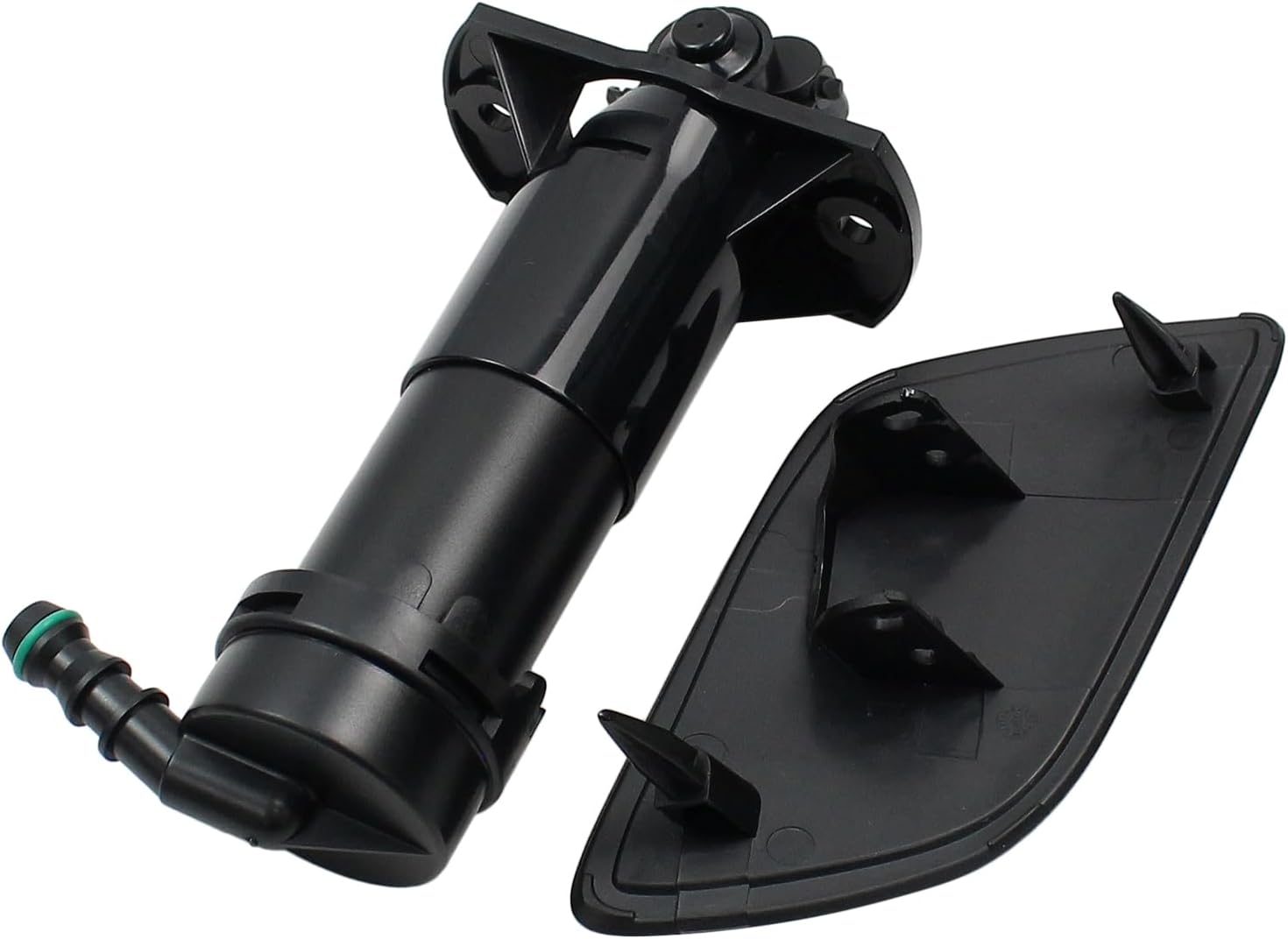 Front Driver Left Side Headlight Washer Nozzle and Cover Cap for Audi Q7 2007-2015