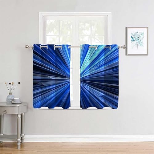 Cortinas para Habitacion Blackout Colorido Ine - Cortina abstracta moderna para puerta, sábana opaca de 85 pulgadas de ancho por 108 pulgadas de