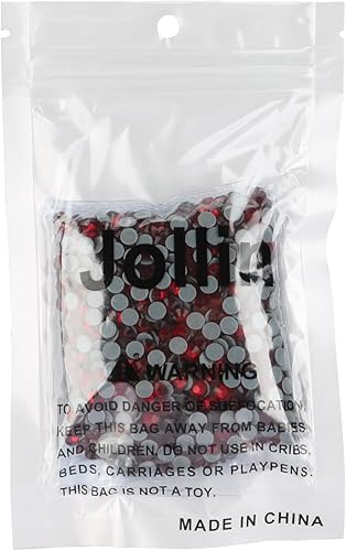 Miniatura 7 de Jollin Hot Fix - Diamantes de imitación de cristal con parte trasera plana de 0.189in (20 SS 1440 piezas, rojo oscuro)