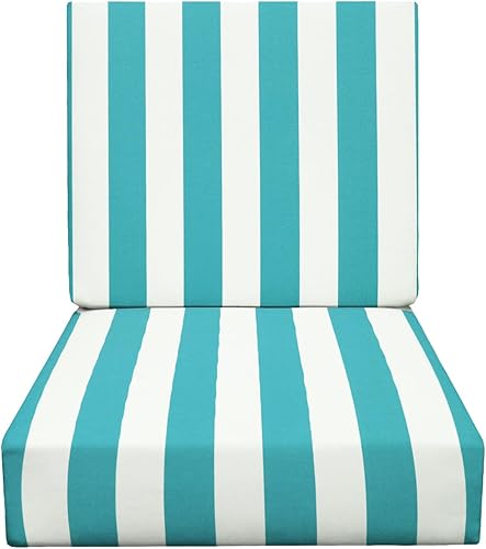 RSH Décor - Cojín de asiento profundo para silla de club para todo tipo de clima, para interiores y exteriores, 22.5 x 22.5 x 5 pulgadas, con cojín