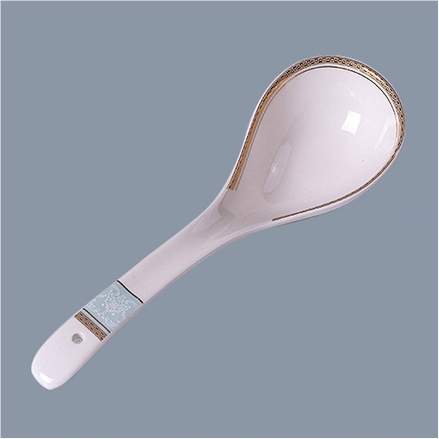 Soup Ladle - Ceramic Small Spoons for Dinner Spoons and Spoons Household Tableware Gravy Ladle/6 Pack/a
