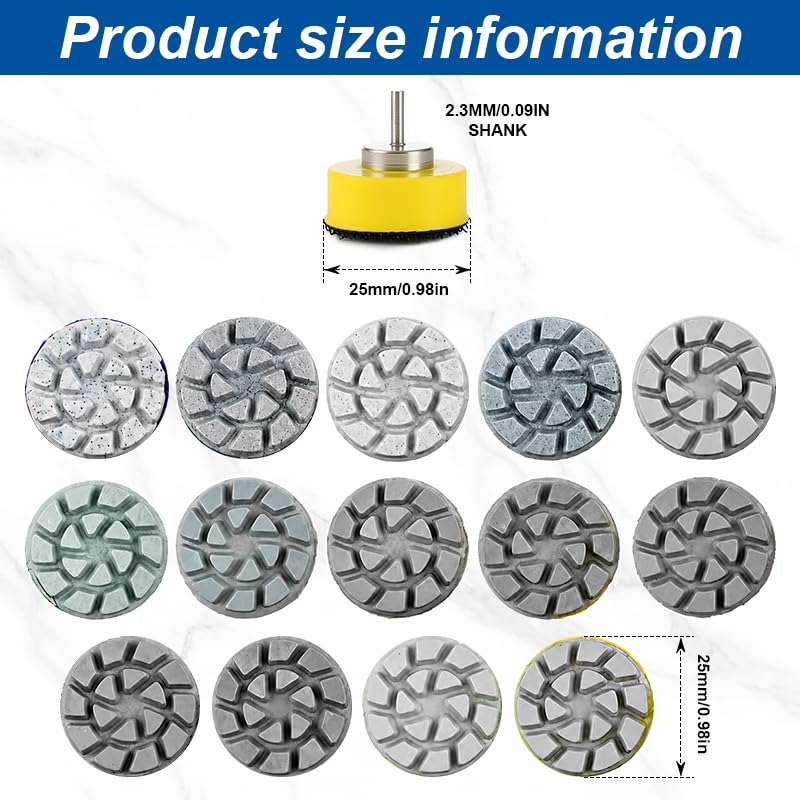 Diamond Polishing Pad 15 Pcs