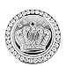 Rhinestone Car Bling Ring Crystal Crown Emblem Sticker Car Engine Start Decoration Ring & Emblem Auto Interior Decal Bling Diamond for Auto Ignition Button (Rhinestone Ring + Crown Emblem Sticker)