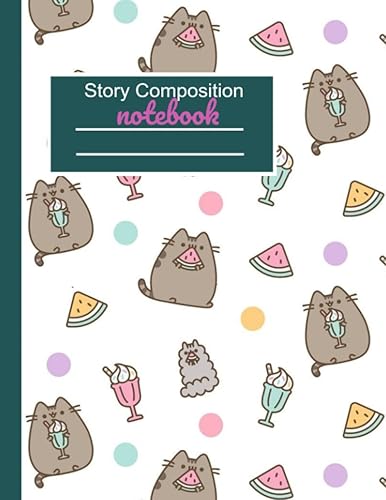 Primary Kitten Composition Storybook Notebook K - 3 Wide Ruled Lines with space for Writing and Drawing Kindergarten, grade 1, grade 2, grade 3