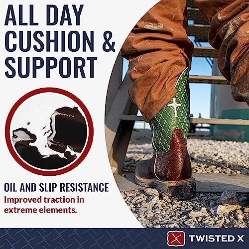 Image of Twisted X Men's 6 inch Work Oblique Toe Boot with CellSole comfort footbed