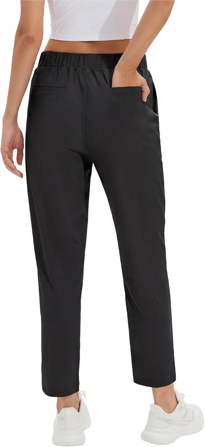 Stelle Women's Work Pants Stretchy 7/8 Ankle Dress Pants for Women Business Casual Tapered Slacks for Teacher, Golf, Travel - Image 2