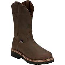 Justin Mens 11" Carbide Pull-On Work Boot Soft Toe - Ow4440