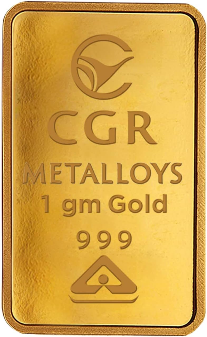 24K (999+) 1 gm BIS Hallmarked Gold Bar