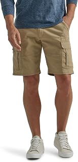 Wrangler Authentics Men's Classic Cargo Stretch Shorts - Relaxed Fit, 10" Inseam, 6 Pockets for All-Day Comfort & Storage