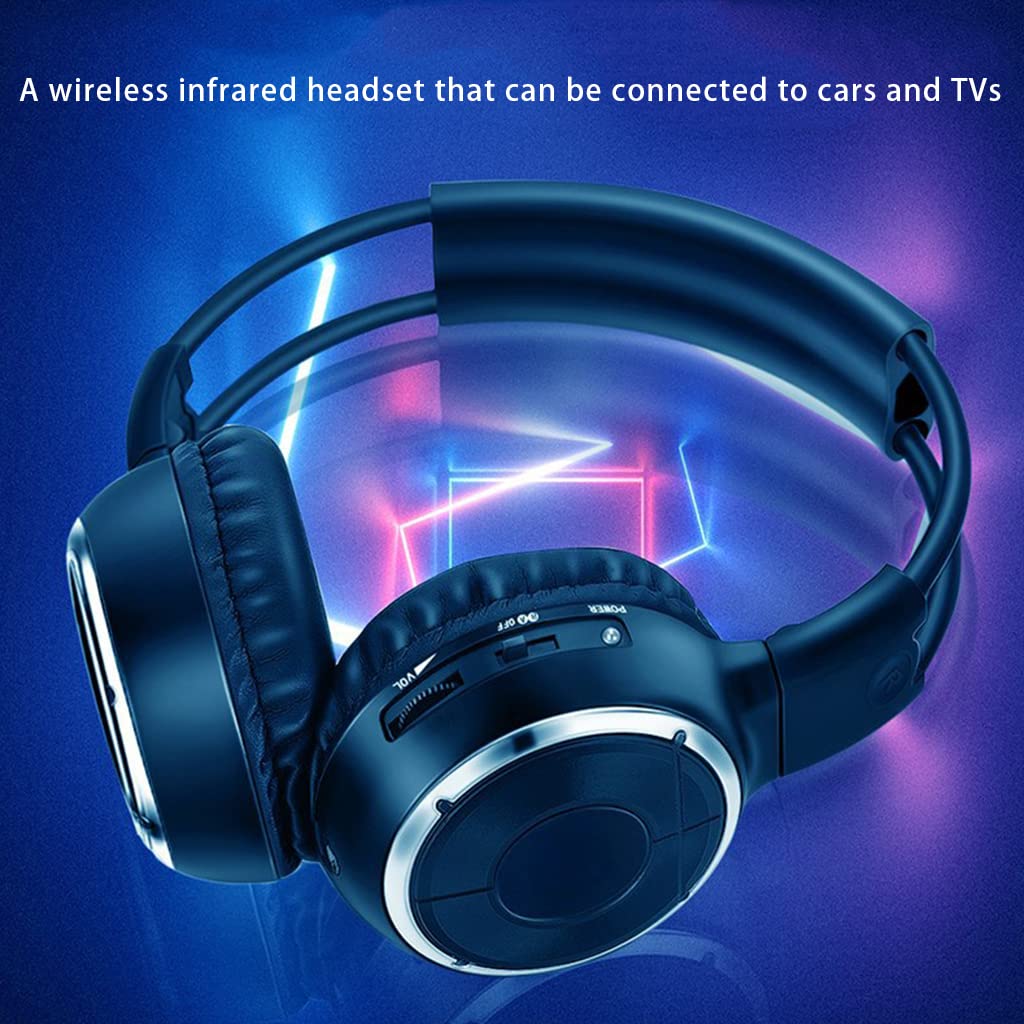 2-Kanal Klapp Entertainmentsystem für die Rückseite, Infrarot Kopfhörer, kabelloser IR Player für Kopfhörer, für Auto, Video, Infrarot Kopfhörer für Auto, kabellos