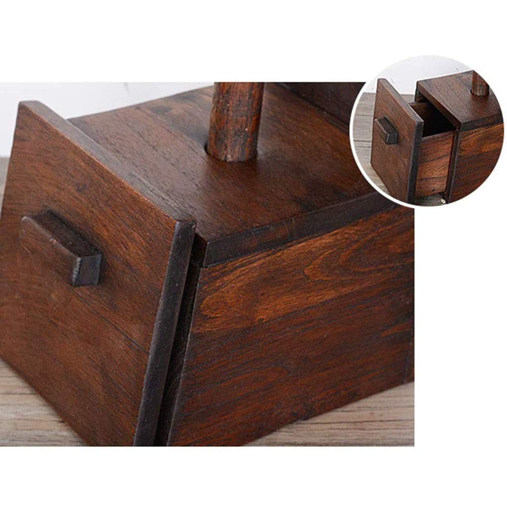 NEECS Portarotolo per Scatola di Carta igienica, Parete retrò in Legno massello Fatta a Mano, Stile retrò Creativo, Forte e Durevole