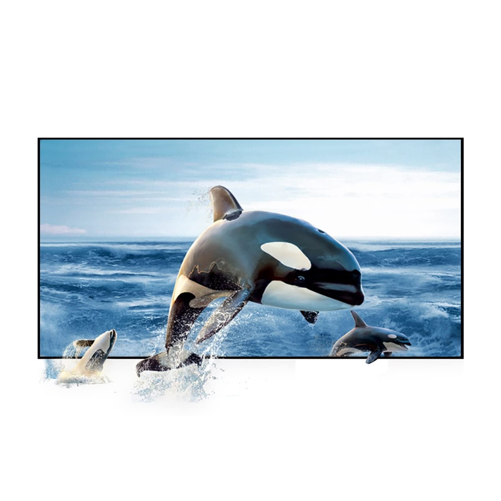 Myuyee 1 Projector Screen 72Inch 84Inch 00Inch 20Inch 30Inch Reflective Fabric Projector Projection Screen Enhance Brightness Gaming, Office ( 72 Inch)