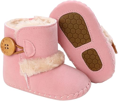 Botas de invierno para recién nacidos, para bebés, niños y niñas, suela suave, cálidos, para cuna