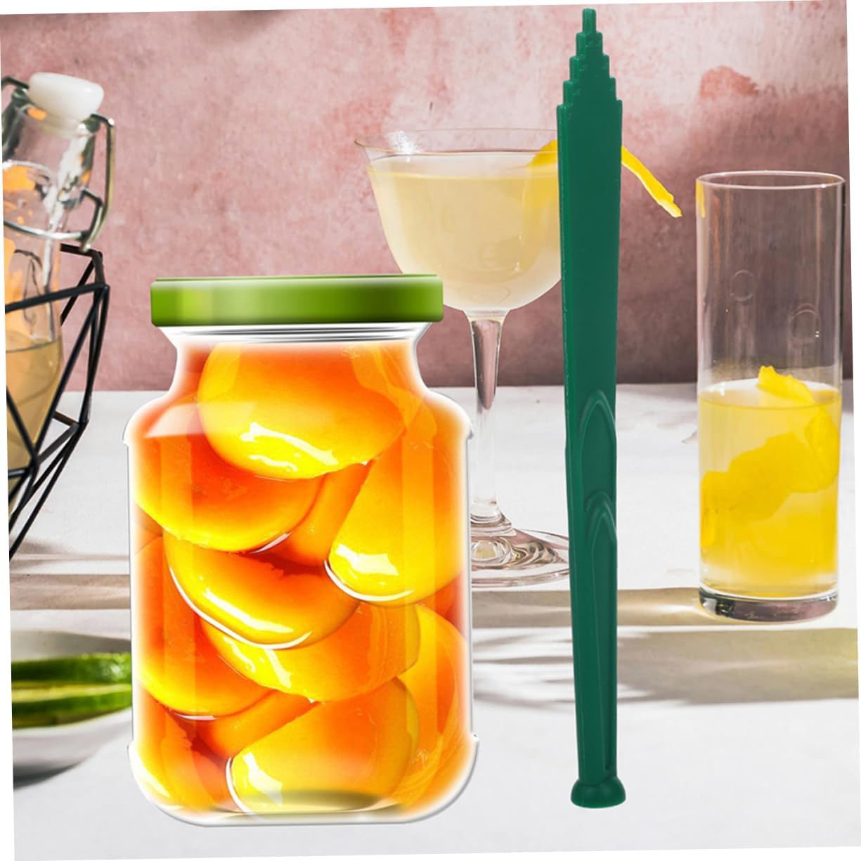 2pcs Canning Bubble Remover Tools Easy Canning Measurer Stick for Canned Food User-friendly Kitchen Gadget