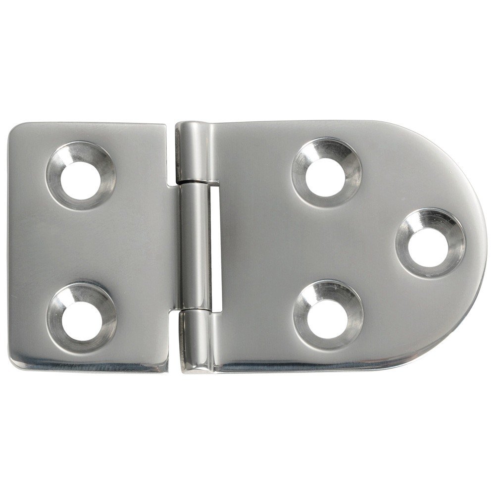 Charnière A 180° AISI316 76x40 accastillage inox bateau Osculati
