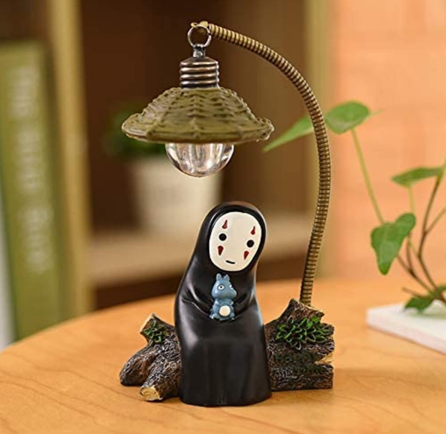 Spirited Away No Face Man Night Light in Table Desk Lamp Miyazaki Anime Gift For Kids Kids Toy Home Decor Decorative Crafts Sleep Lamp