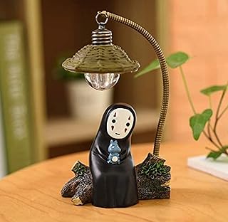 Spirited Away No Face Man Night Light in Table Desk Lamp Miyazaki Anime Gift For Kids Kids Toy Home Decor Decorative Crafts Sleep Lamp