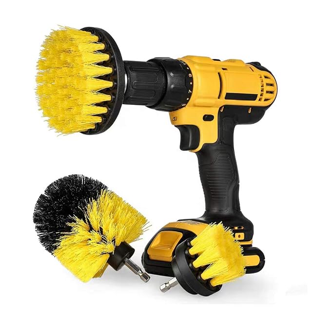 3 Pack Drill Brush Power Scrubber Cleaning Brush Set All Purpose Drill Scrub Brushes Kit for Grout Floor