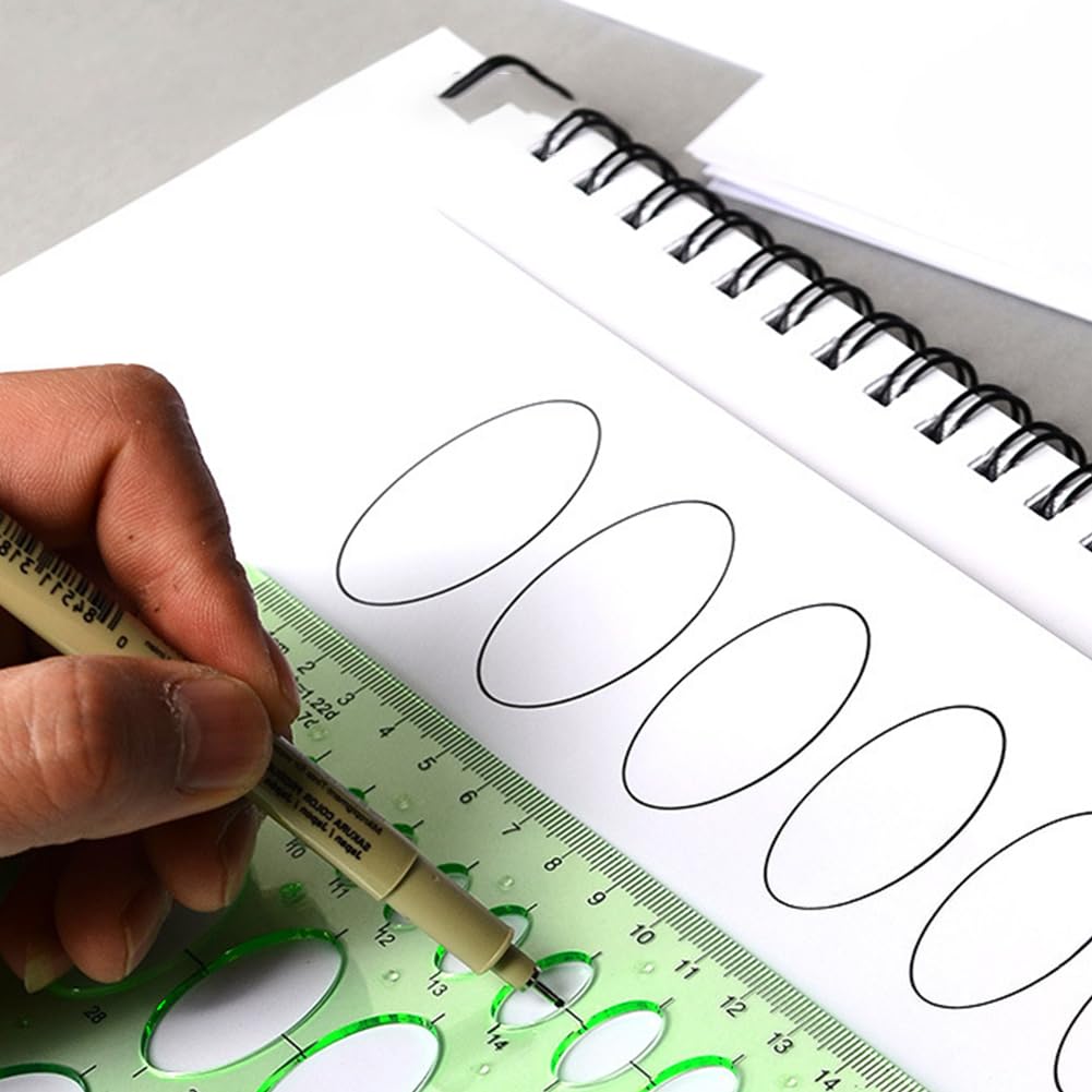 Pochoir Ellipse - Pour Arts Créatifs Et éducatifs - Enfants 3 à 18 Ans - Fabriqué Au Royaume-Uni