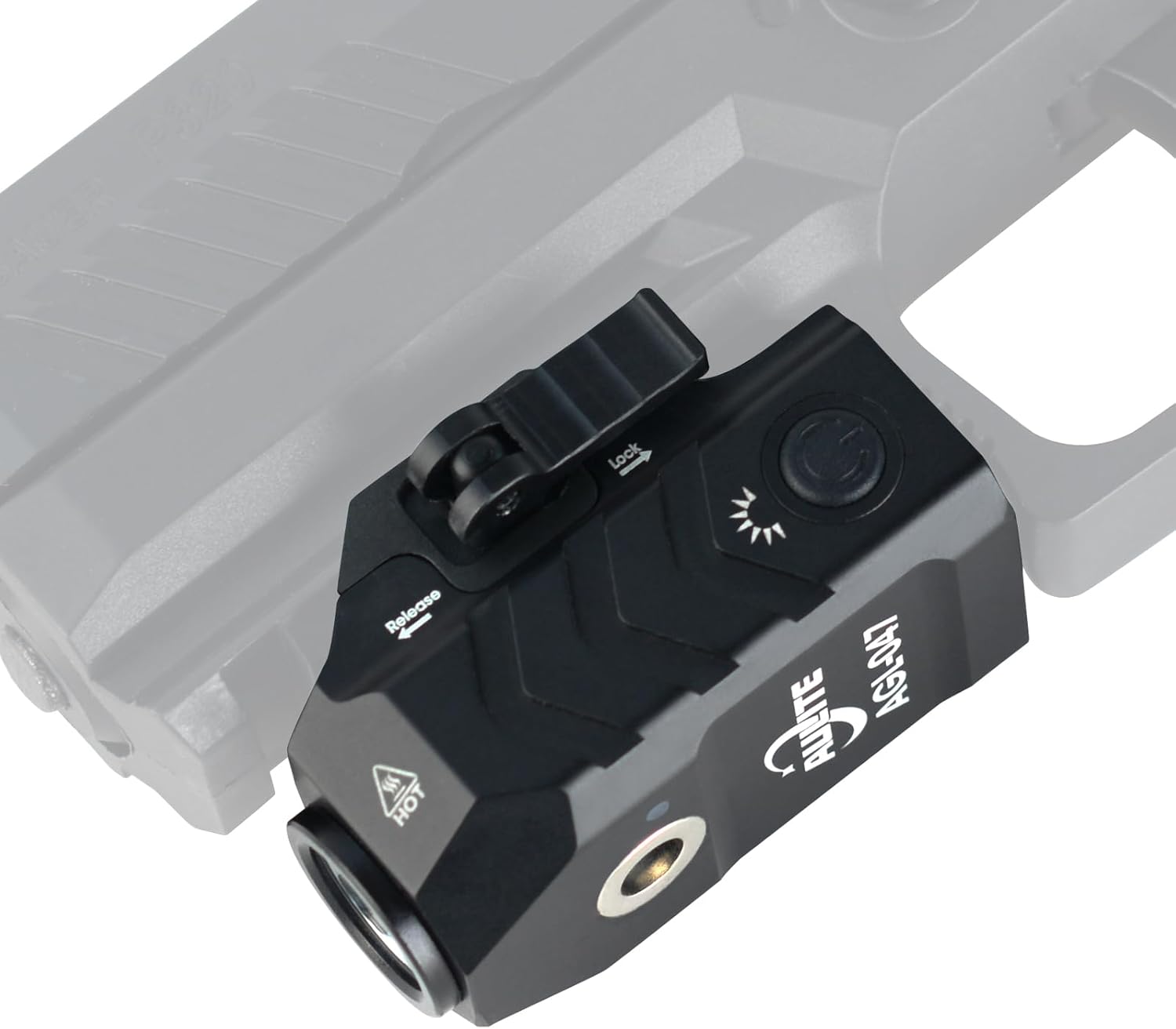 Tactical Flashlight Low Profile Quick Release,Mini Size,Magnetic Rechargeable for Pistol,Airsoft Light,Picatinny Rail Attachments