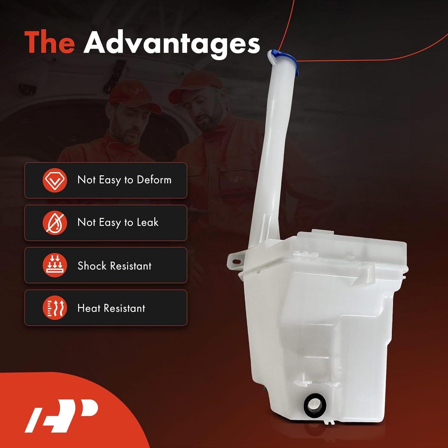 A-Premium Windshield Washer Reservoir Compatible with Hyundai Models - Santa Fe 2010 2011 2012, with Cap