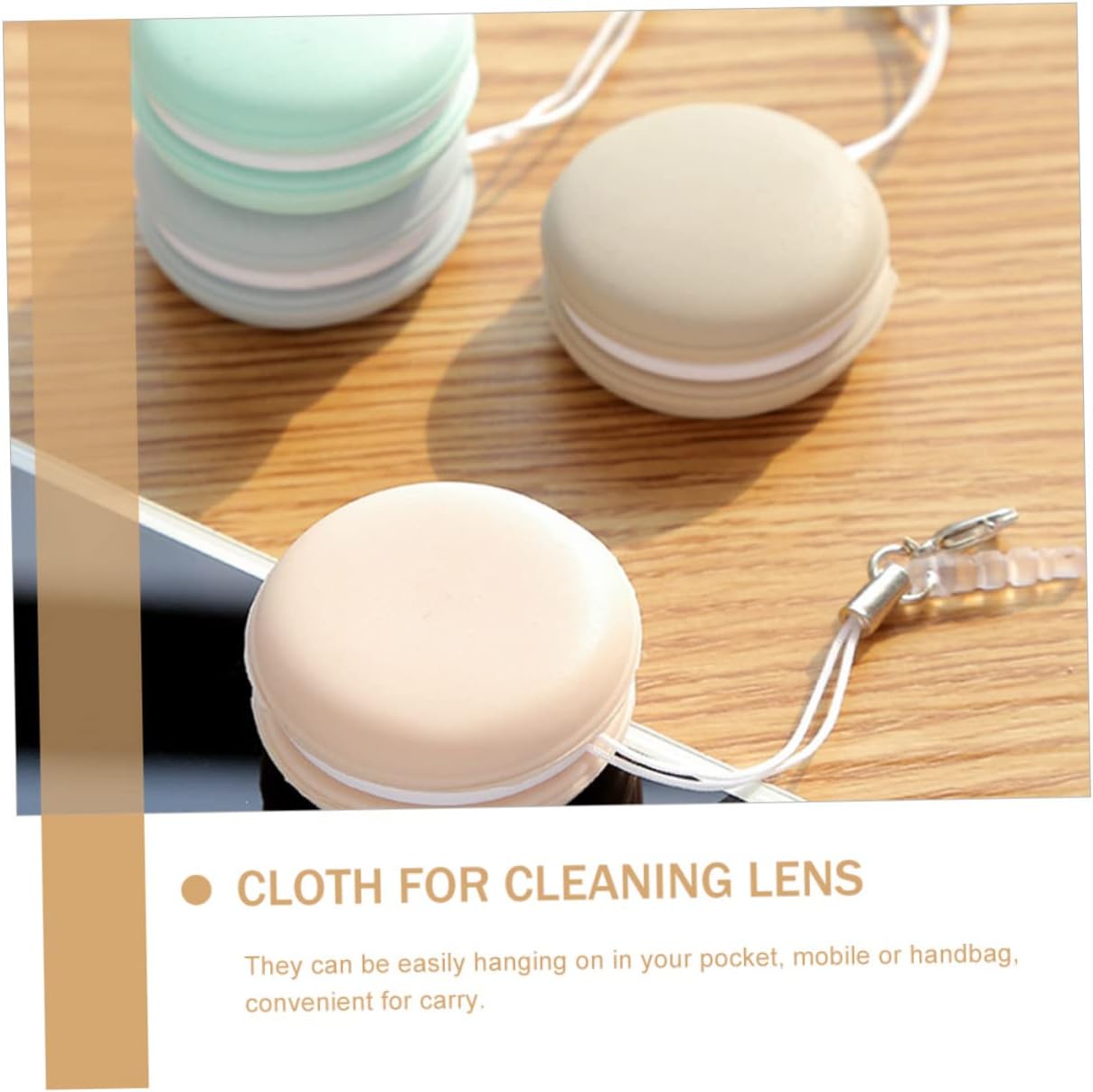 FOMIYES 12pcs Macaron Shaped Portable Screen for Electronics Compact Lens for Glasses Phones More Dirt Fingerprint Removal Convenient Reusable Cleaning Tools