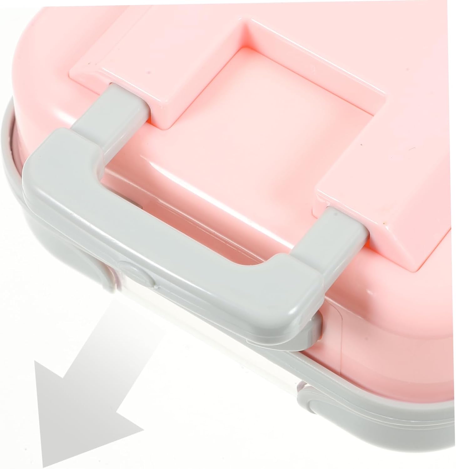 Gadpiparty 4pcs Mini Makeup Suitcase Lightweight Portable Makeup Travel Carrier for Women Compact Storage Box for Eyelashes and Cosmetics Stylish Rose Red Design
