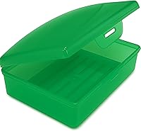 Vista 14 de Caja de jabón, 1 morada, fabricada en los Estados Unidos, caja de jabón con tapa con bisagras y pestillo seguro