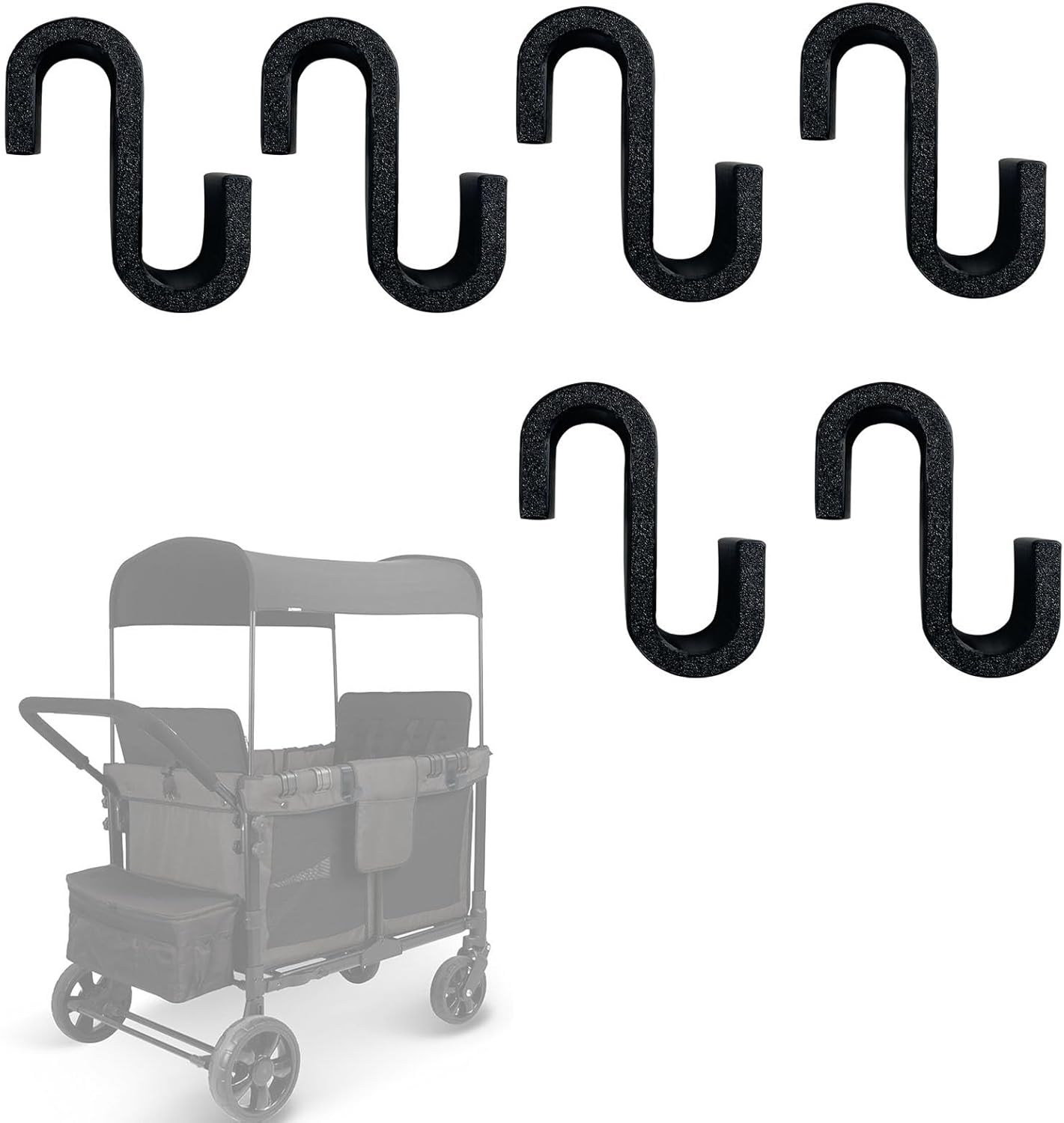 Multipurpose Side Hook + Stroller Wagon Snack Tray Compatible with Wonderfold Wagon Durable and Load-Bearing Hook (2 Pack Side Hook and 1pack Tray)