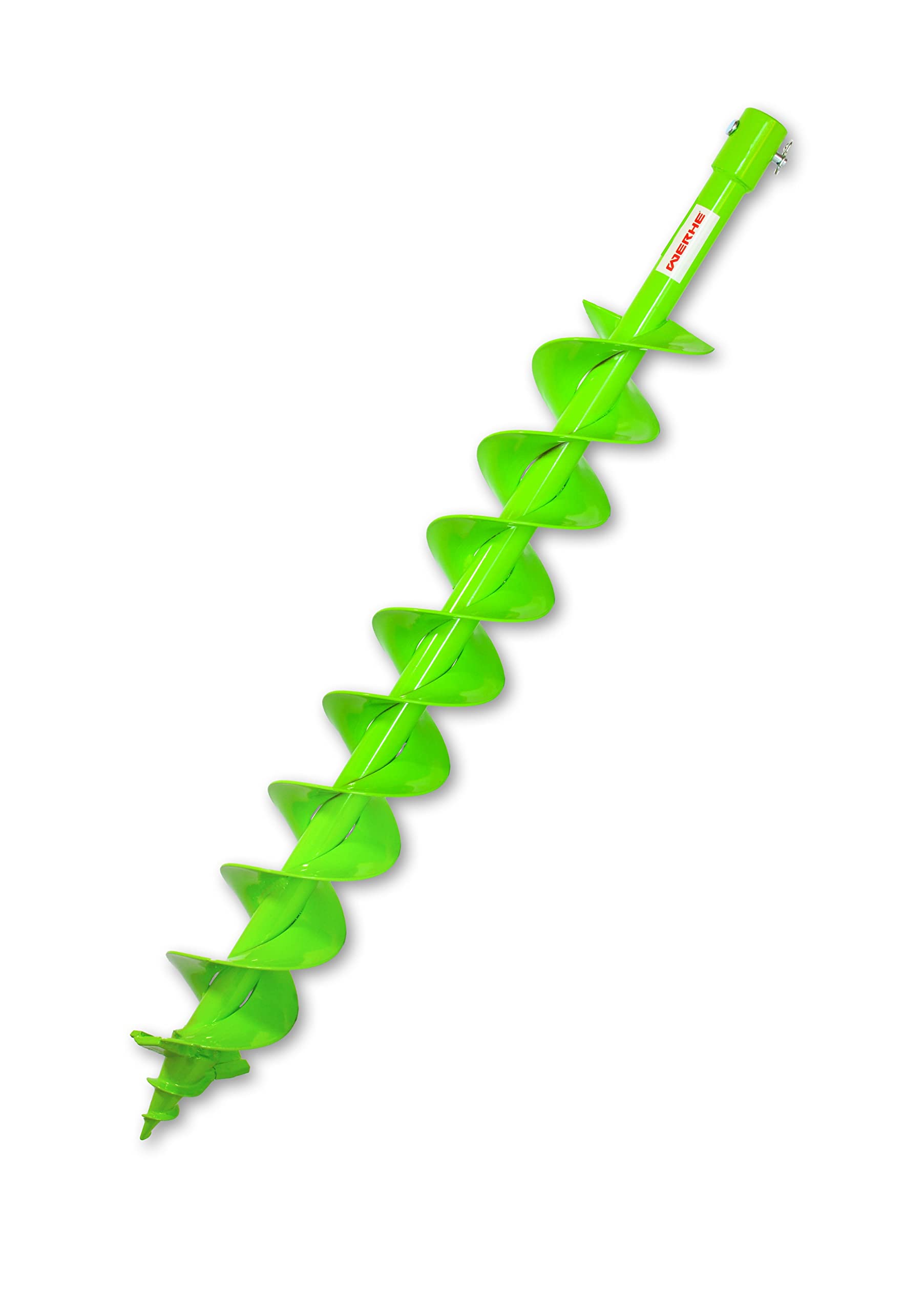 WERHE Trivella per terra 80 mm con adattatore SDS Max – Robusta doppia spirale per foratura di pali e lavori di giardinaggio – Compatibile con trapani standard