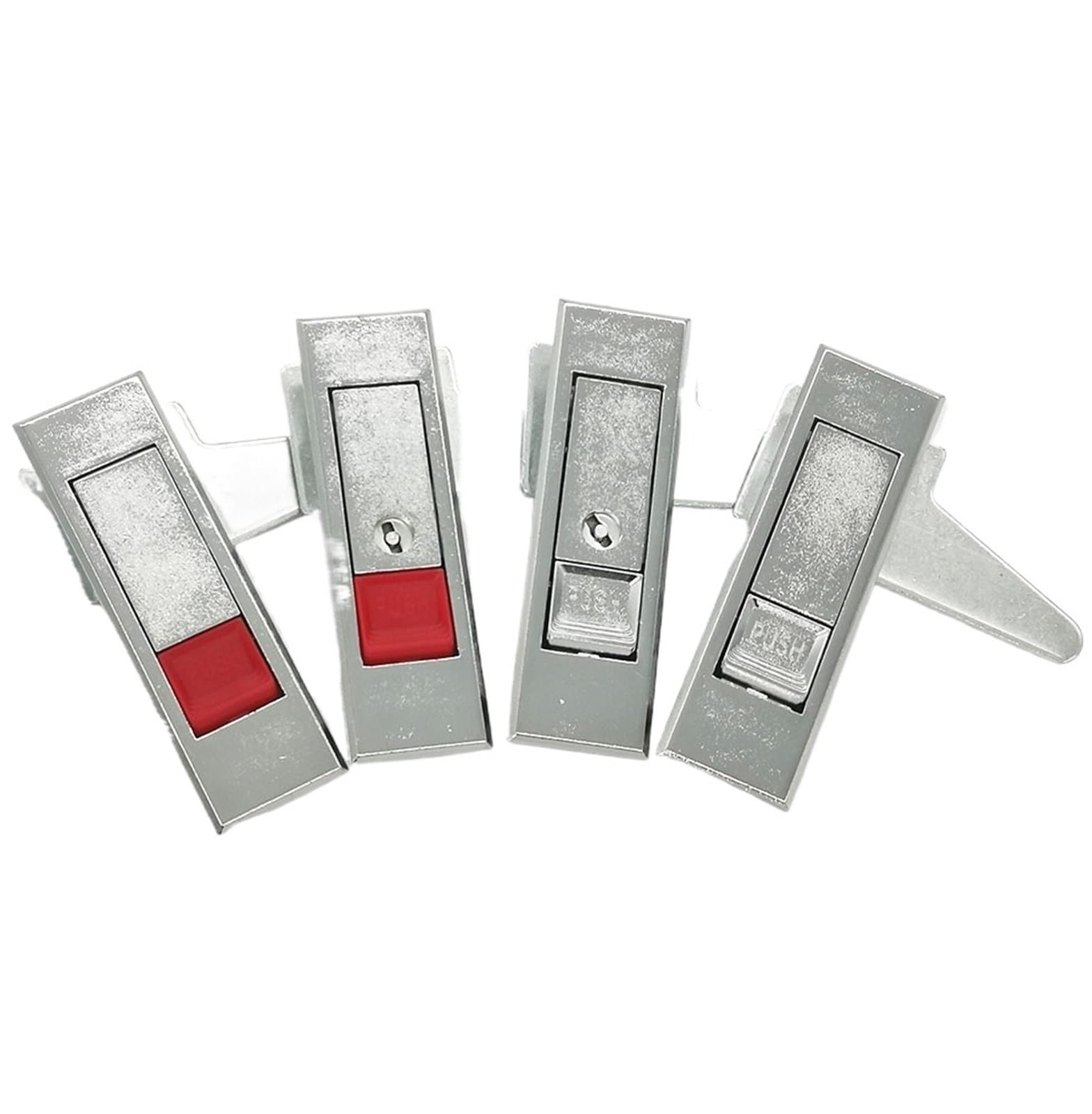 Bmkgodn Red Button No Key Cabinet Lock， Button Lock Distribution Cabinet Door File Electrical Box Plane Bounce 1Pcs(Red Button No Key)