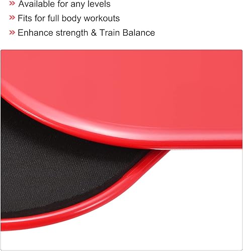 Miniatura 4 de uxcell Deslizadores de núcleo de ejercicio, discos deslizantes de doble cara para uso en alfombra o suelo para entrenamiento de cuerpo completo