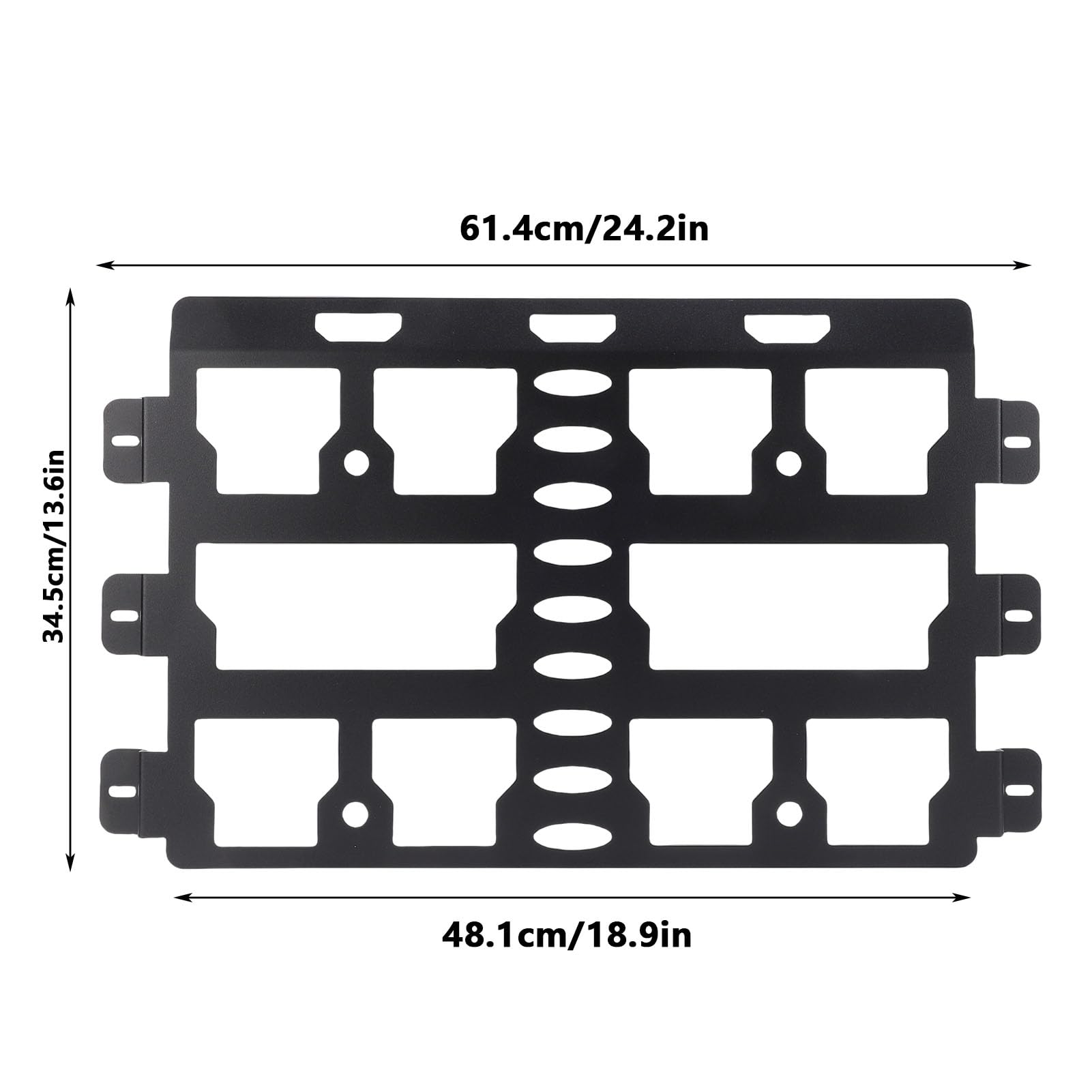 Placa de Montaje de Caja de Herramientas, Reemplazo de Placa de Montaje de Tamaño Completo para Caja de Herramientas Empaquetada, Base de Montaje en Pared, Capacidad de 100
