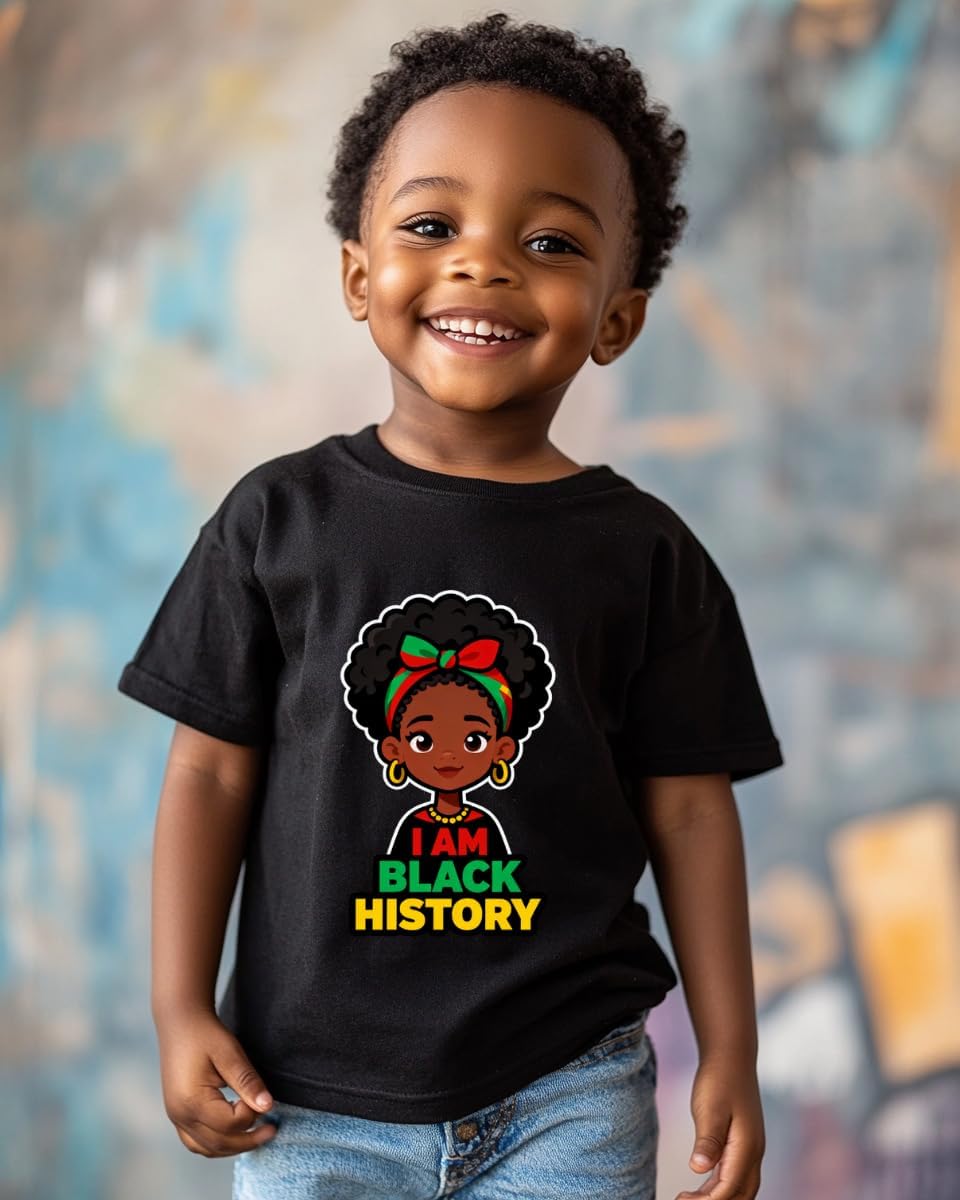 Kids Black History Shirt,Toddler Black History Month T-Shirt Boys Girls, African American Tee, 2-6T - Image 6