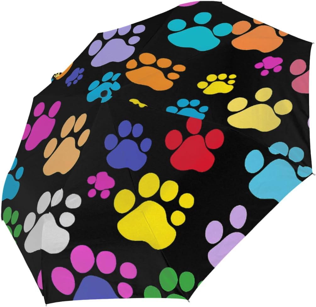 AUUXVA Sun UV Protection Umbrella for Rain - Windproof Auto Open Close Folding for Walking Travel - Lightweight