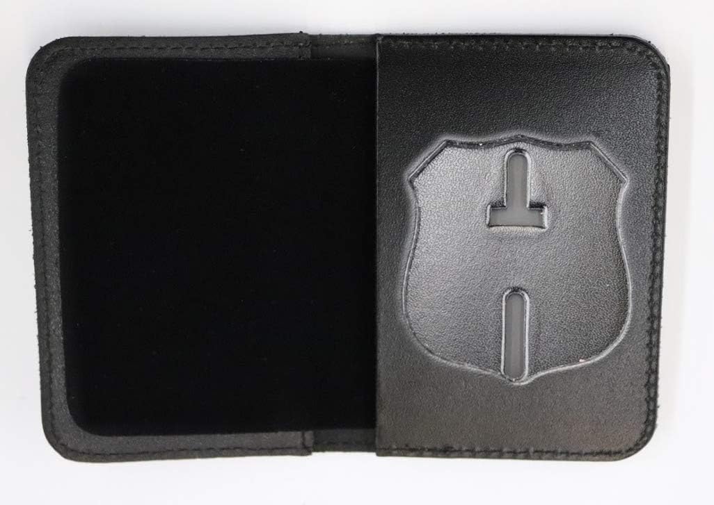 Perfect Fit Duty Leather Book Style Case for Philadelphia Police Badge (Cutout PF205)