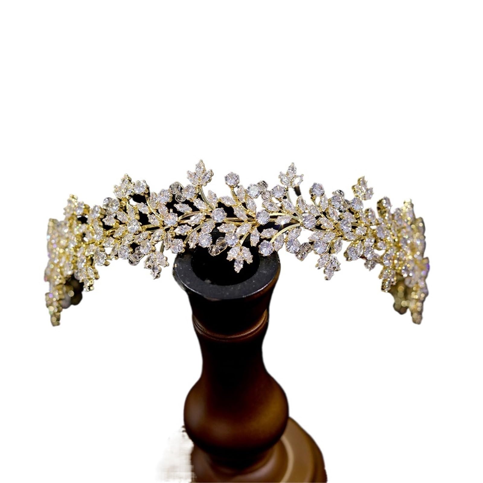 Copricapo da sposa Accessori for capelli Gioielli, Corone for donna, Tiara, Damigella d'onore(Gold)