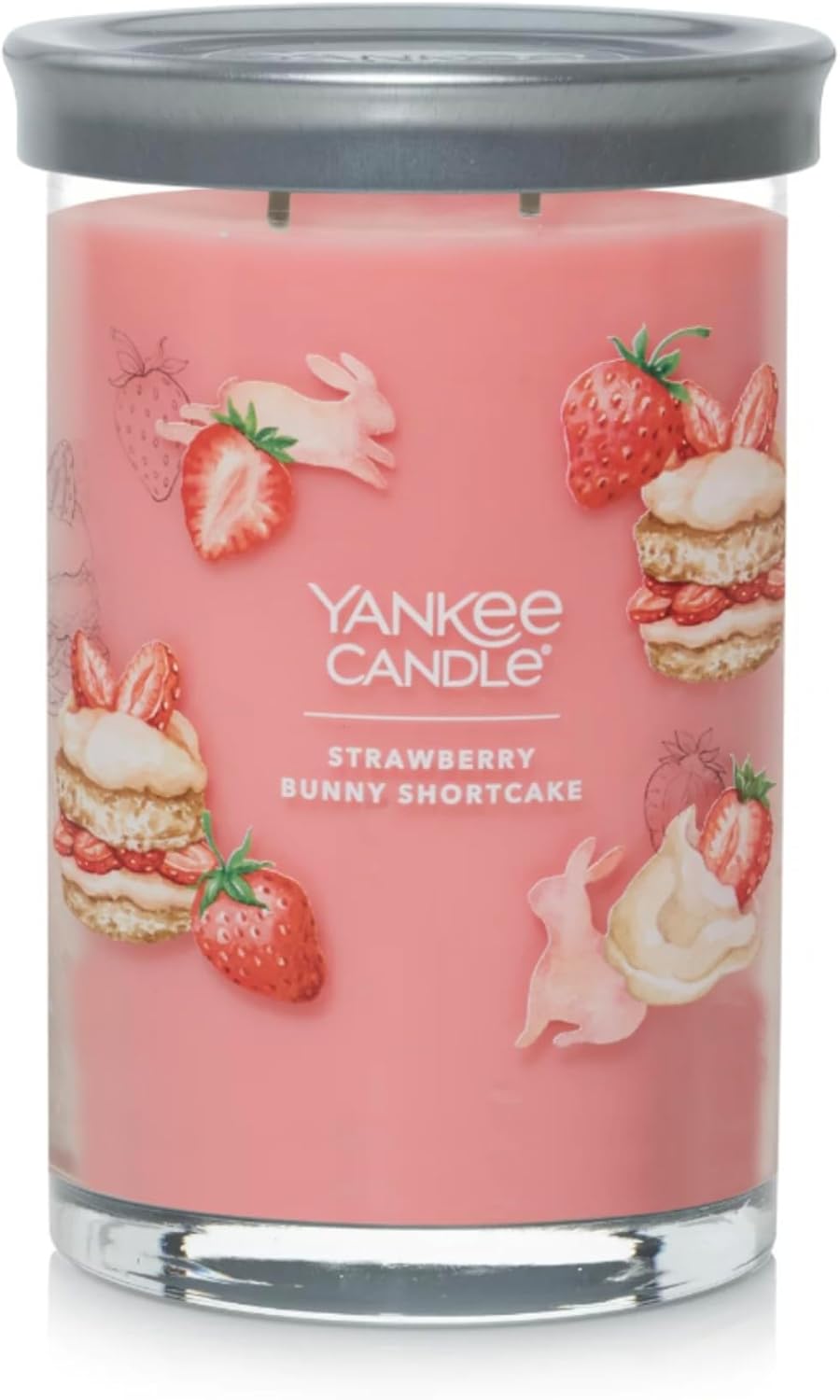 Yankee Candle Strawberry Bunny Shortcake Signature Tumbler, Pink