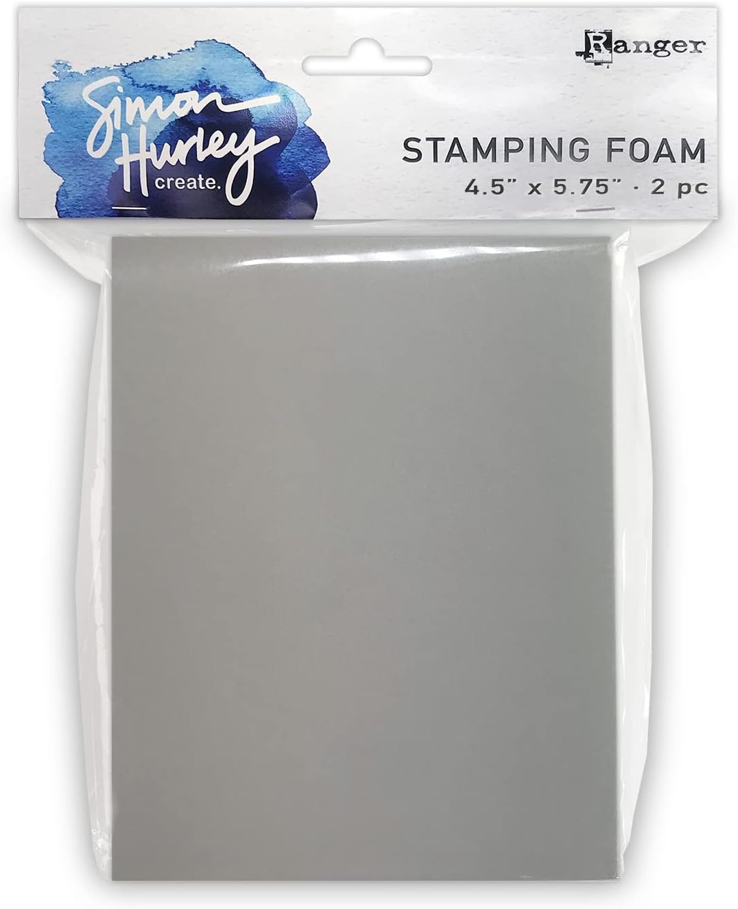 Ranger Simon Hurley Stamping Foam 4.5X5.75, White