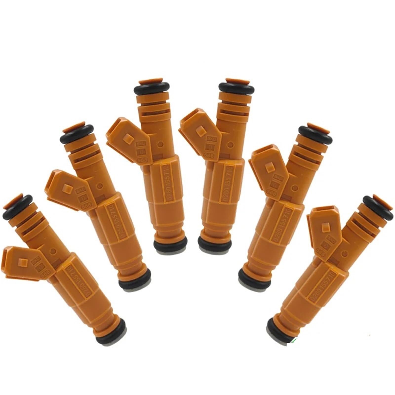 6 uds inyectores de combustible 0280155710 para Jeep para Wrangler Cherokee