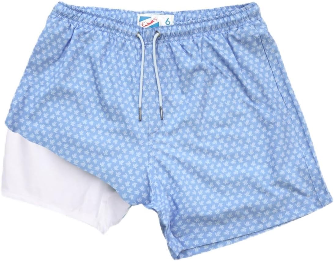 BERMIES Boys’ Swim Trunks with Compression Liner - Anti-Chafing, Quick-Dry, UPF 50+, Eco-Friendly Fabric