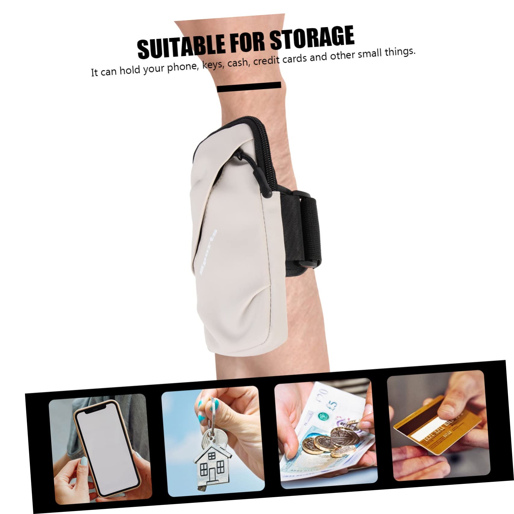 DOITOOL 3pezzi Braccio Per Smartphone e Attività All Custodia Per e Allenarsi Per Cellulari Colore Grigio