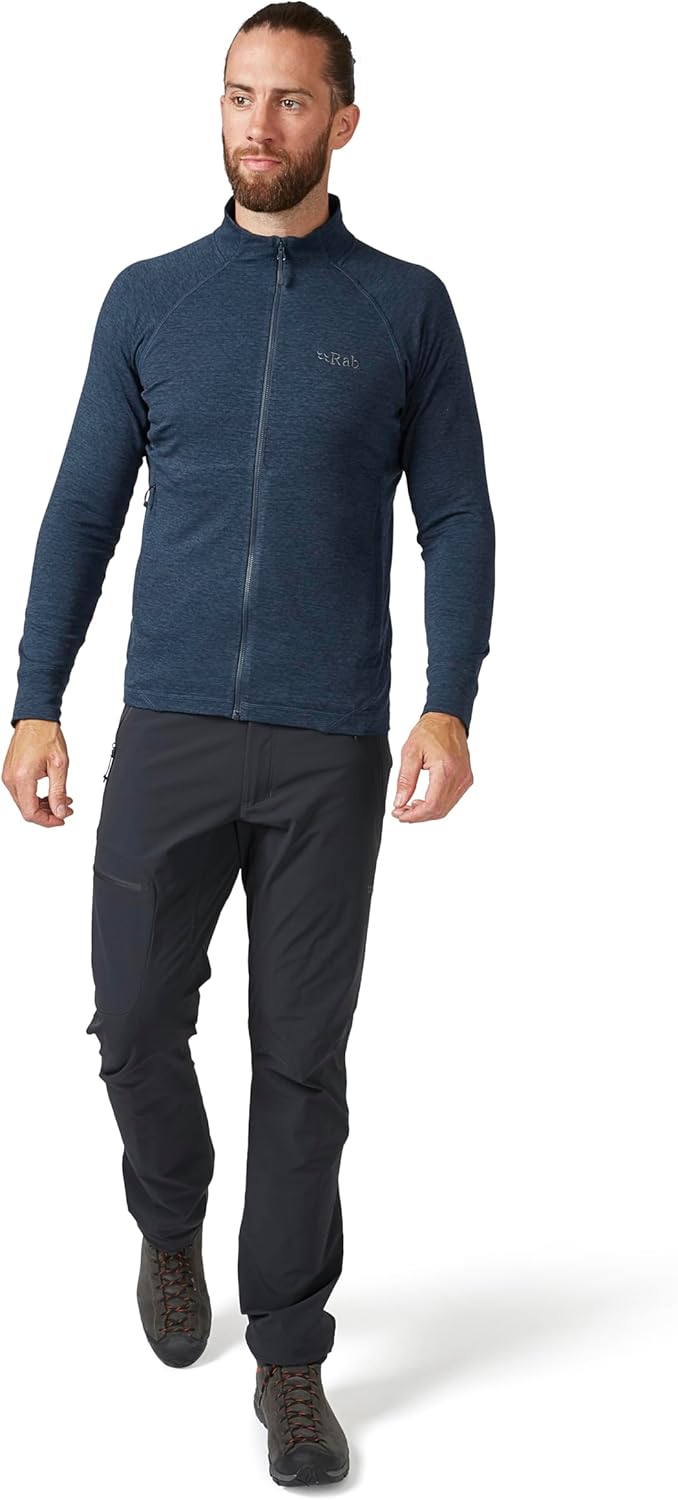 Rab Men's Nexus Stretch Fleece Jacket, Lightweight for Hiking, Climbing & Layering