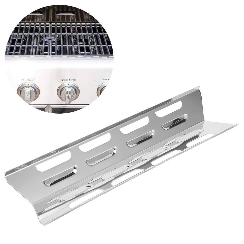4 Pezzi Piastre Di Ricambio In Acciaio Inox Per Barbecue A Gas - Scudo Termico Regolabile 30-72cm - Foto 9